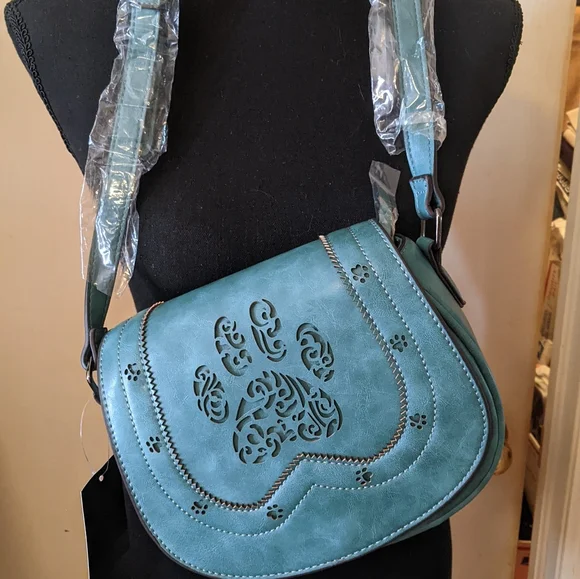 Paw Print Satchel Crossbody - Picture 3 of 12